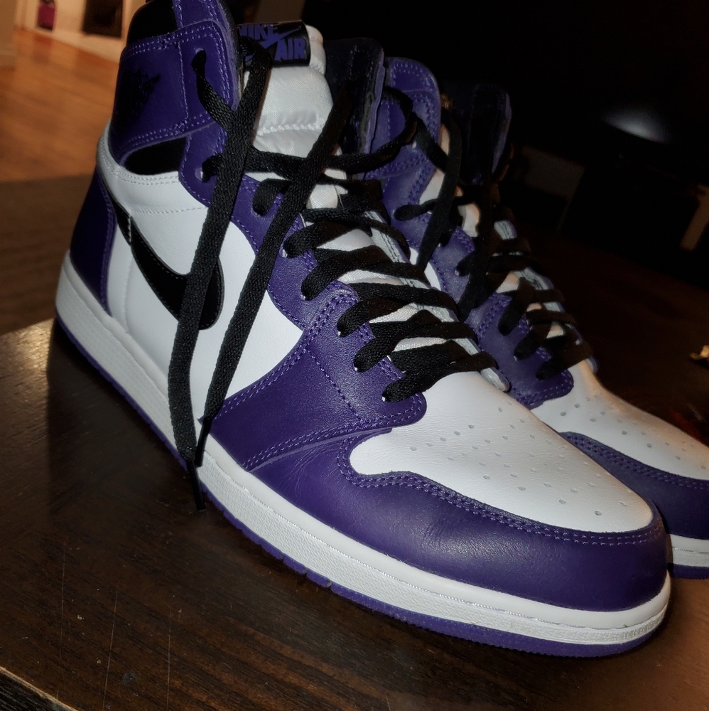 Jordan Court purple 2.0 size 14